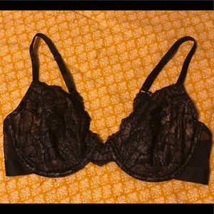 Sexy black bra with underwire